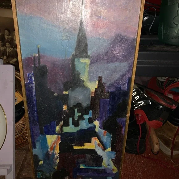 Original Georgina Smith Framed Signed Oil Painting 1961